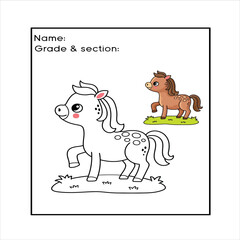 number coloring page for adult