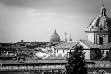 Fototapeta na wymiar view on the St. Peter's Basilica, vatican, rome
