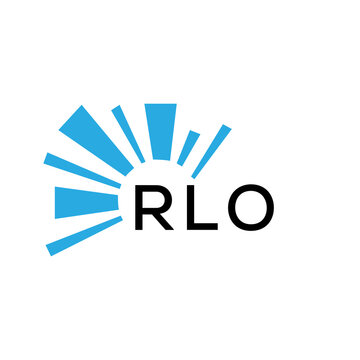 RLO letter logo. RLO blue image on white background and black letter. RLO technology  Monogram logo design for entrepreneur and business. RLO best icon.
