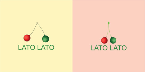 Lato Lato a unique game that is currently trending in Indonesia premium vector © arif