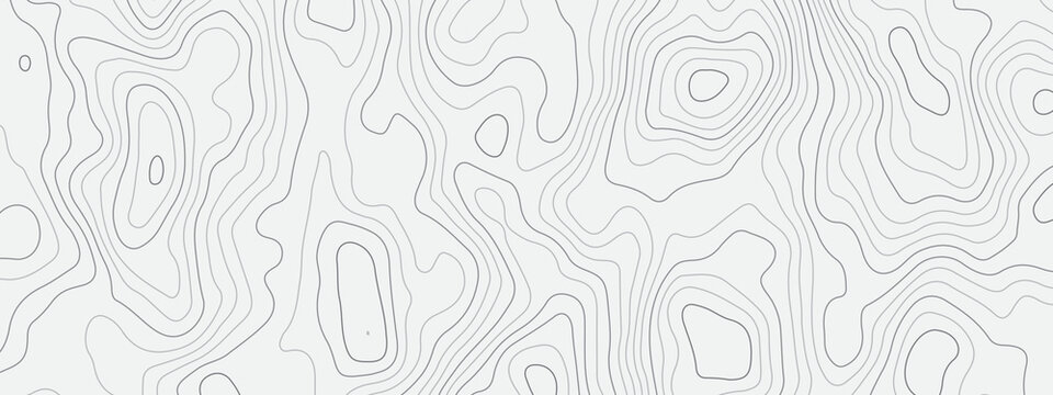 Abstract topographic contours map background. Topography lines and circles background. Topographic map Patterns, Topographic map and place for texture.  Vector illustration.