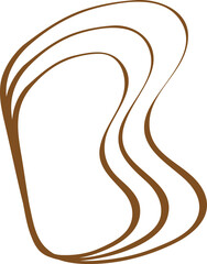 Abstract hand-painted elements