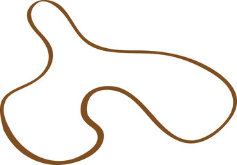 Abstract hand-painted elements