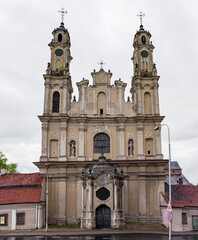 Fototapeta na wymiar Catholic church of the Ascension in Vilnius, Lithuania