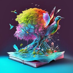 Phantasie aus einem Buch, made by AI, Ai-Art