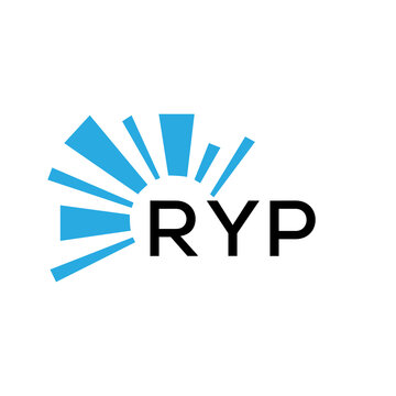 RYP letter logo. RYP blue image on white background and black letter. RYP technology  Monogram logo design for entrepreneur and business. RYP best icon.
