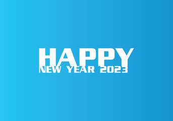 happy new year 2023 icon logo