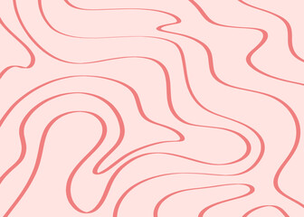 Abstract background with contour wavy line pattern