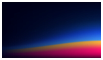 Colored dark blue abstract blurred background. Smooth transitions of iridescent colors. Colorful gradient. Rainbow backdrop