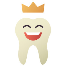 Paedodontics flat design style icon