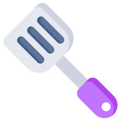 Trendy design icon of slotted spoon 