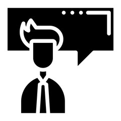 businessman glyph