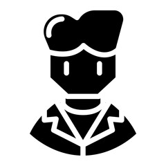 businessman glyph 