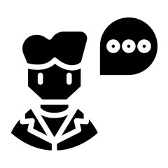 businessman glyph 