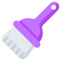 Unique design icon of broom brush 