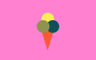 illustrative ice cream drawing