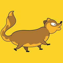 simple fox cartoon vector design