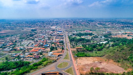 Canaã dos Carajás-PA Brazil aerial view of the city