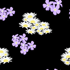 Seamless floral pattern. Daisy. Prints, packaging design, clothes, fashion, bedding, wallpaper.