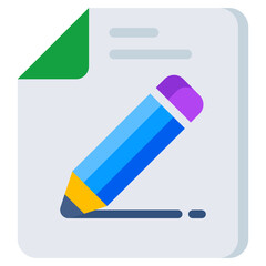 A unique design icon of edit file 