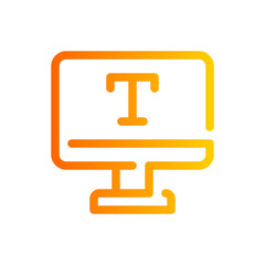 type gradient icon