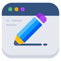 Trendy design icon of web content 