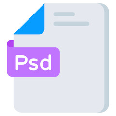 Trendy design icon of psd file 