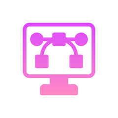 design flat gradient icon