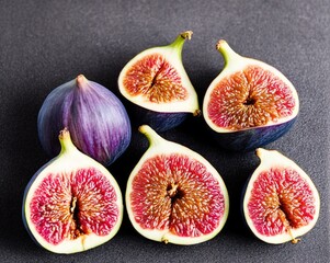 fresh figs on a wooden table
