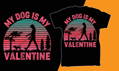 T shirt design For doberman,valentine 