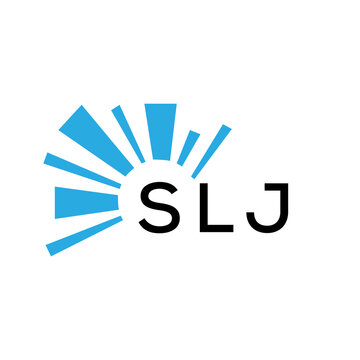 SLJ letter logo. SLJ blue image on white background and black letter. SLJ technology  Monogram logo design for entrepreneur and business. SLJ best icon.
