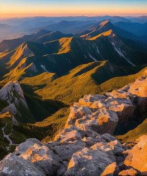 sunset over the mountains © ozun