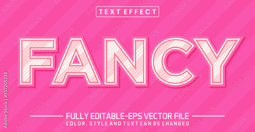 Poster editable fancy text style effect - text style concept