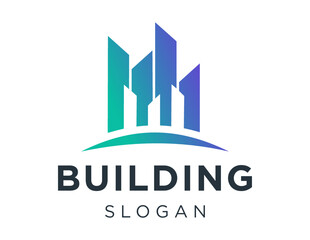 Logo design about Building on a white background. created using the CorelDraw application.