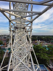 roller coster in a park is risky