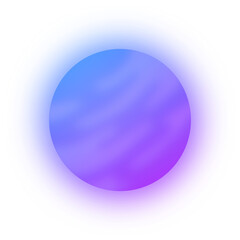 Shiny Blue Purple Glowing Star Planet Illustration Science Cosmos Colorful Gradient