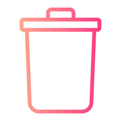 trash gradient icon