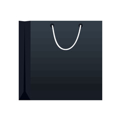 black shopping bag mockup