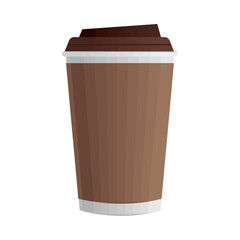 brown take away pot mockup