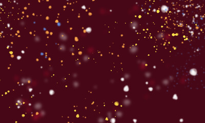 Christmas red background bokeh and New year red background eruption.