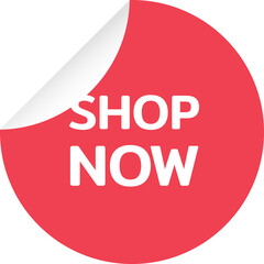 Shop now, Button Decoration Elements.
