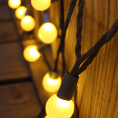 light bulbs on a wall