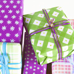 colorful gift boxes
