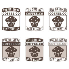Muffin Icon with Text