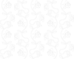 Floral seamless pattern. Soft design. Endless texture for wrapping, textiles, paper.Floral ethnic seamless pattern. classic Indian fabric. Ethnic background with stylized flowers.