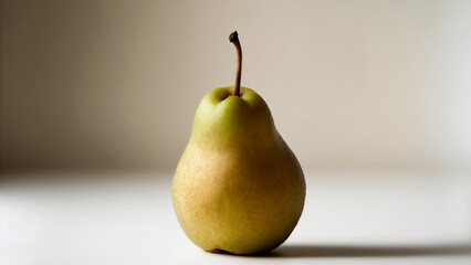 A pear isolated in a neutral background