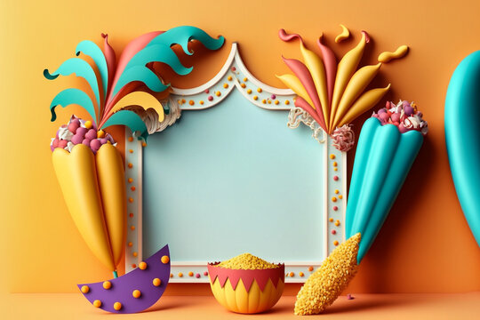 Karneval Hintergrund mit Platzhalter.  