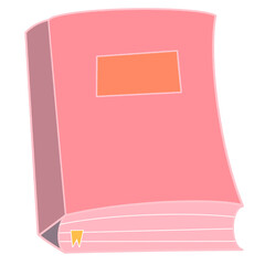 pink book illustration