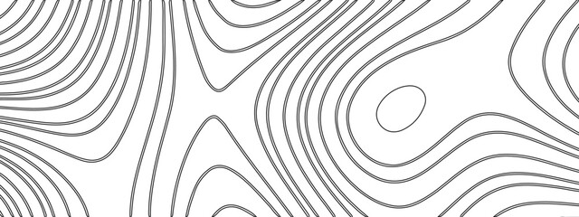 Topographic background and texture, monochrome image.
White wave paper curved reliefs abstract background,
Abstract lines background. Contour maps. Vector illustration,
