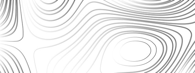Topographic background and texture, monochrome image.
White wave paper curved reliefs abstract background,
Abstract lines background. Contour maps. Vector illustration,
